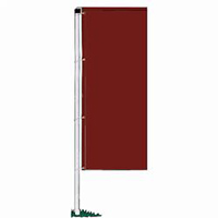 Brick Red Drape Nylon Banner, DBANN36BR