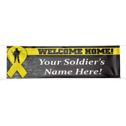Custom Welcome Home banner, DBANN38WELHOME