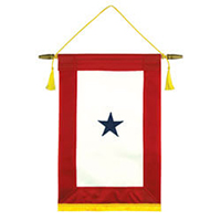 Nylon Service Flag 1 Star Banner