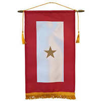 Gold Star Service Flag Banner, DBANN815SERVG