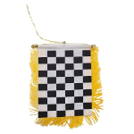 Checkered Flag Mini Banner, DFLAGCHEC45
