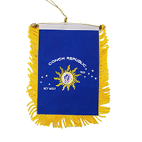 Conch Republic Mini Banner, DBANNCONC45