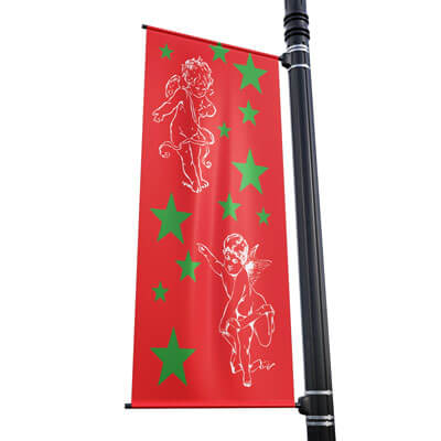Cherubs and Stars Street Pole Banner, FBPP0000009895