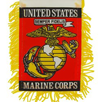 Marine Corps Mini Banner, DBANNMARI45
