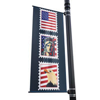 PatrioticStamps Street Pole Banner