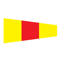 Numeral 0, International Code Signal Decal, DECNCODE02716