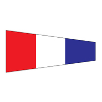 Numeral 3, International Code Signal Decal, DECNCODE32716