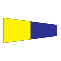Numeral 5, International Code Signal Decal, DECNCODE52716