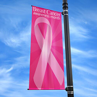 Breast Cancer Awareness Street Pole Banner, FBPP0000013746