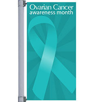 Ovarian Cancer Awareness Street Pole Banner, FBPP0000013747