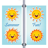 Sol Double Street Pole Banner