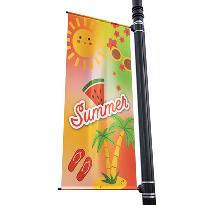 Summer Gradient Street Pole Banner | FlagandBanner.com