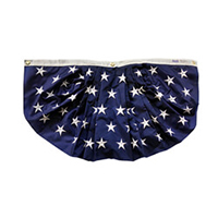 Embroidered Stars Full Fan, 1-1/2 ft. x 3 ft., DFFAN1836SN