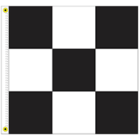 End of Race Checkered Flag  , DFLAG33CHEC