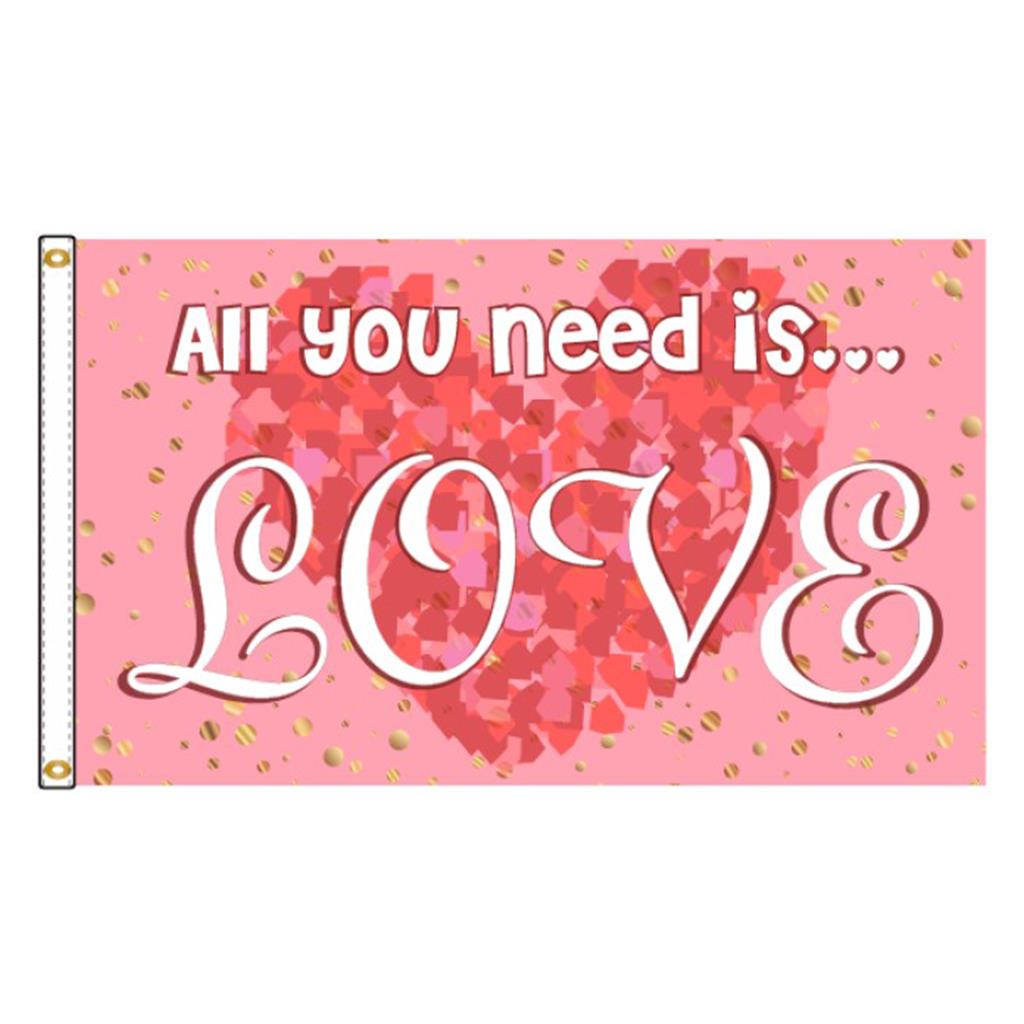 All You Need is Love Nylon Flag (3 ft. x 5 ft.)