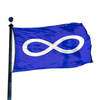 Metis Blue Flag,DFLAG35METB
