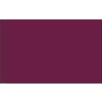 Color Flag with Pole Hem: Ruby