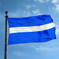 Thin White Line Flag, FBPP0000013761
