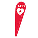 AED Teardrop Flag, DFLAGAED