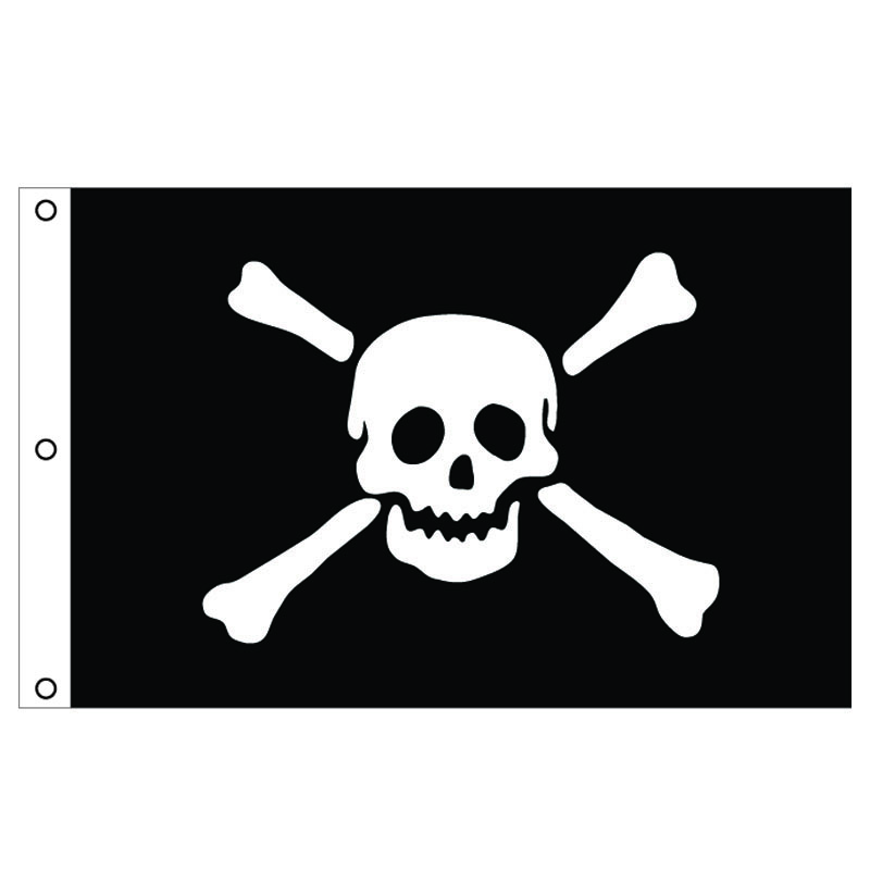 Pirate Queen Sword And Skull Rose Flag – 3x5 Foot Polyester Jolly Roger Banner
