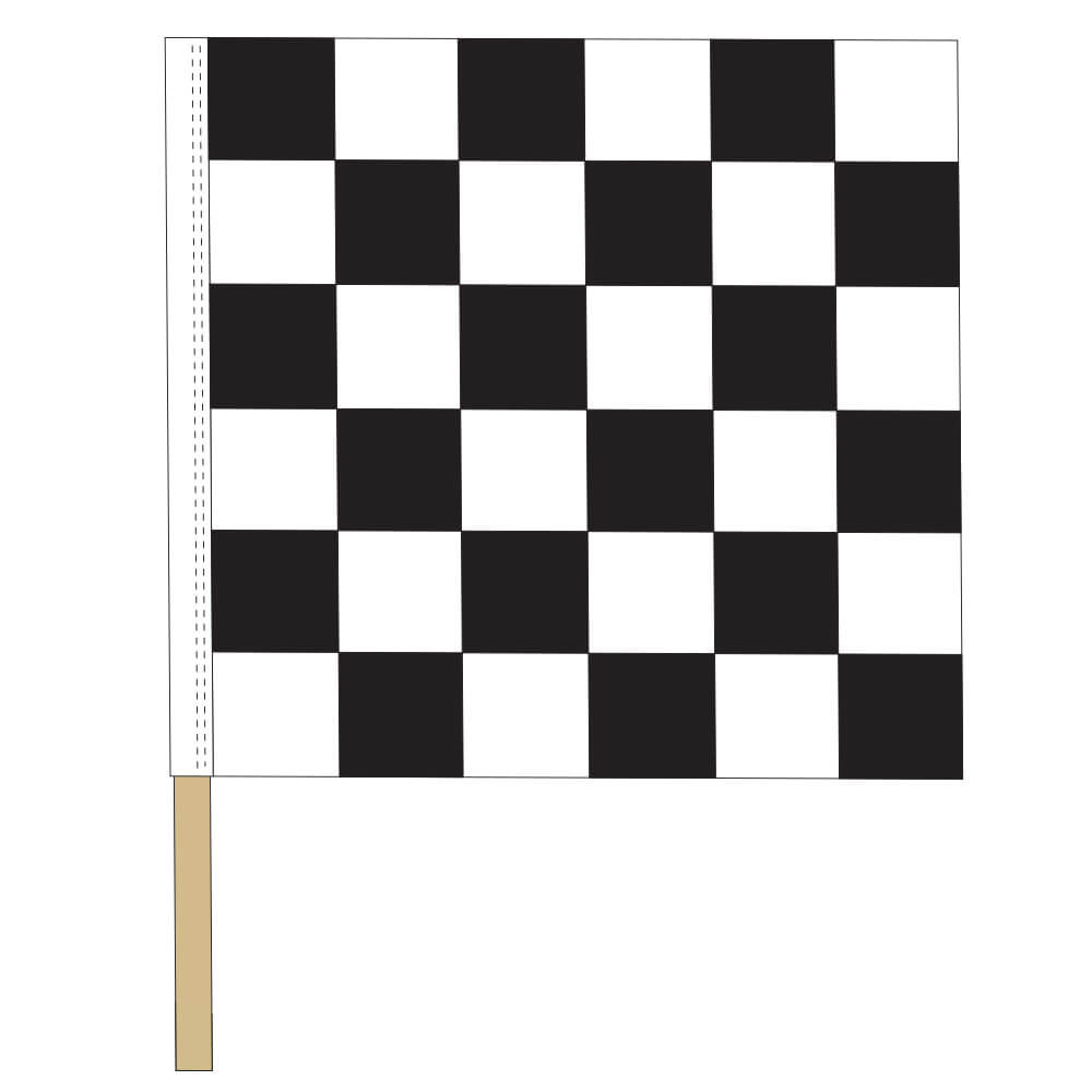Nylon End of Race Checkered Flags, FBPP0000010342