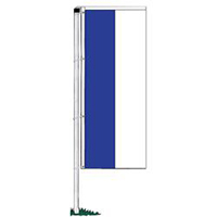 Double Stripe Rotator Drape Banner,DFLAGNY138BW