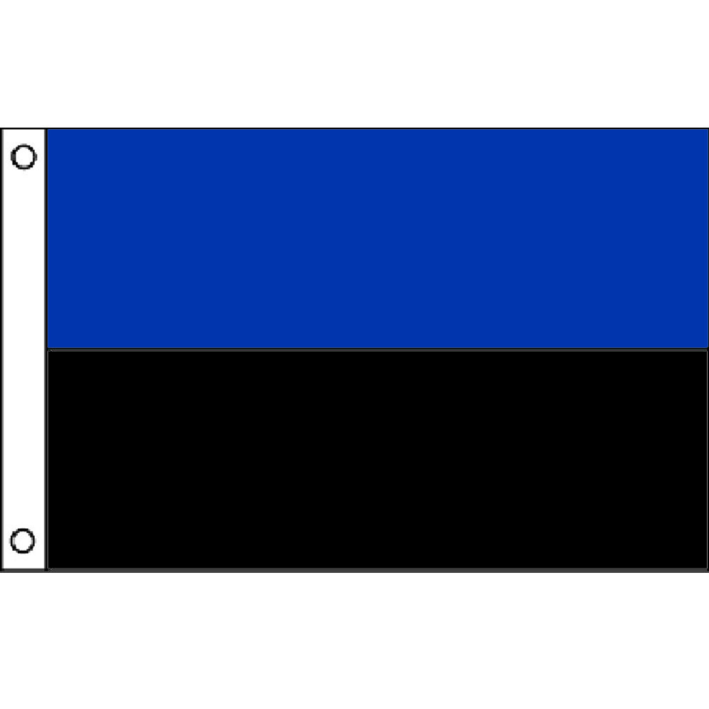 Double Stripe Flag: Blue/Black