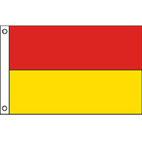 Double Stripe Flag: Red/Yellow