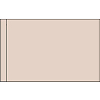 Color Flag with Pole Hem: Flesh