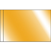 Color Flag with Pole Hem: Gold Foil