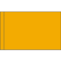 Color Flag with Pole Hem: Mustard