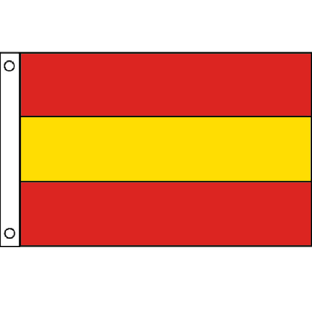 Triple Stripe Flag: Red/ Yellow/ Red