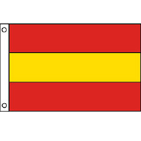 Triple Stripe Flag: Red/ Yellow/ Red