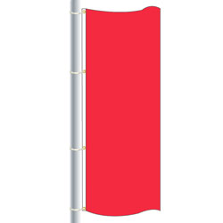 Nylon Bright Red Drape Flag, FBPP0000010269