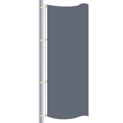 Nylon Charcoal Drape Flag, FBPP0000010274