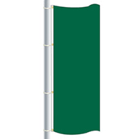 Nylon Emerald Green Drape Flag