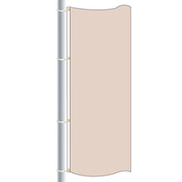 Nylon Flesh Drape Flag