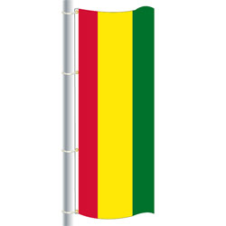 Nylon Red-Yellow-Green Triple Stripe Drape Flag, FBPP0000012598