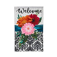 Gerbera Daisy Band Linen House Flag (28 in. x 44 in.), EE13L10275H