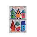 Ornate Birdhouses Linen House Flag (28 in. x 44 in.), EE13L10349H