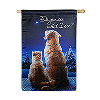 Do You See What I See Lustre House Flag (29 in. x 43 in.); EE13LU10627H