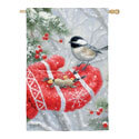 Winter Encounter Suede House Flag (28 in. x 44 in.), EE13S10066H