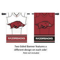 Razorbacks Home and Away Jersey Suede House Banner, EE13S911BLJH