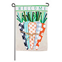 Patterned Carrots Burlap Garden Flag (12-1/2 in. x 18 in.), EE14B10149G