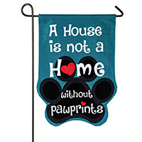 Paw Prints Burlap Garden Banner, EE14B3731BLG