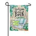 Porch Swing Welcome Burlap Garden Flag (12-1/2 in. x 18 in.);EE14B9056G