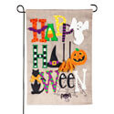 Happy Halloween Burlap Garden Flag EE14B9930G