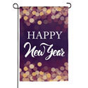 Happy New Year Garden Textured Suede Flag (12-1/2 in. x 18 in.), EE14ES10092G