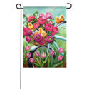 Floral Bicycle Chicks Textured Suede Garden Flag EE14ES9559G