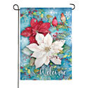 Winter Melody Glisten Garden Flag (12-1/2 in. x 18 in.), EE14G10082G